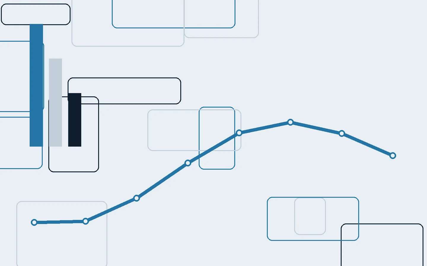 Abstract editorial illustration for Core modernisation is a sequence of risk decisions