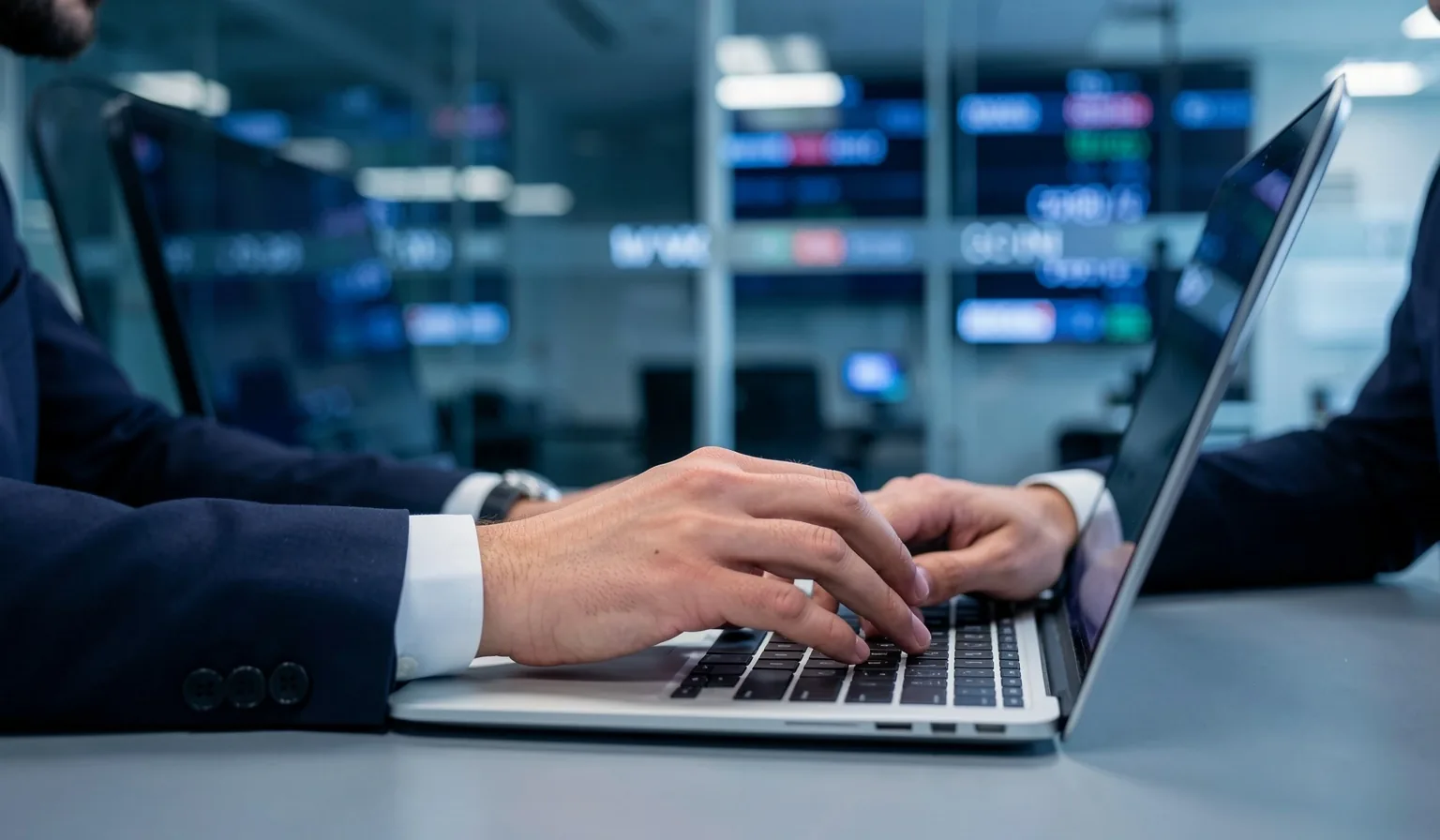 Editorial newsroom desk