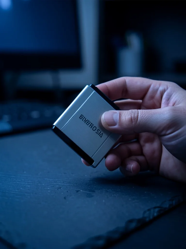 Secure hardware wallet on a desk