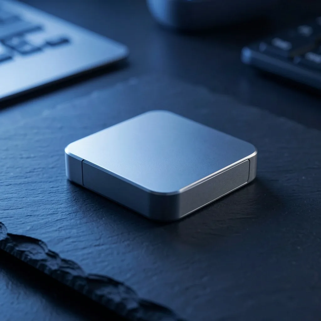 Hardware crypto wallet on desk